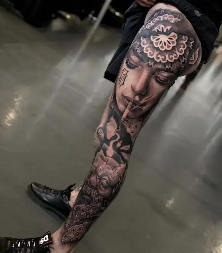 Realistic tattoo